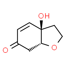 ChemSpider 2D Image | (3aR,7aR)-3a-Hydroxy-3,3a,7,7a-tetrahydro-1-benzofuran-6(2H)-one | C8H10O3