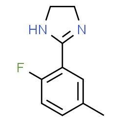 ChemSpider 2D Image | 2-(2-Fluoro-5-methylphenyl)-4,5-dihydro-1H-imidazole | C10H11FN2