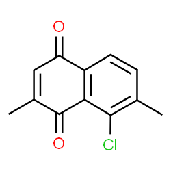 ChemSpider 2D Image | 8-Chloro-2,7-dimethyl-1,4-naphthoquinone | C12H9ClO2
