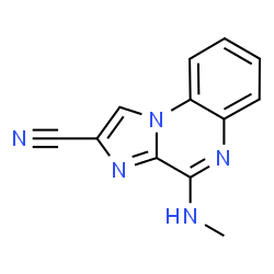 ChemSpider 2D Image | 4-(methylamino)imidazo(1,2-a)quinoxaline-2-carbonitrile | C12H9N5