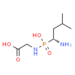 ChemSpider 2D Image | N-{[(1R)-1-Amino-3-methylbutyl](hydroxy)phosphoryl}glycine | C7H17N2O4P