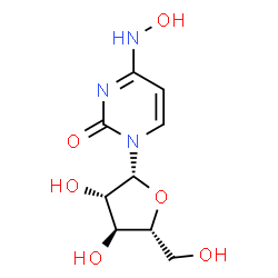 ChemSpider 2D Image | 1-(beta-D-Arabinofuranosyl)-4-(hydroxyamino)-2(1H)-pyrimidinone | C9H13N3O6