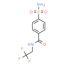 ChemSpider 2D Image | 4-Sulfamoyl-N-(2,2,2-trifluoroethyl)benzamide | C9H9F3N2O3S