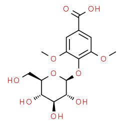 ChemSpider 2D Image | 4-(beta-D-Glucopyranosyloxy)-3,5-dimethoxybenzoic acid | C15H20O10