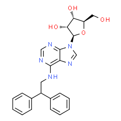 ChemSpider 2D Image | N-(2,2-Diphenylethyl)adenosine | C24H25N5O4