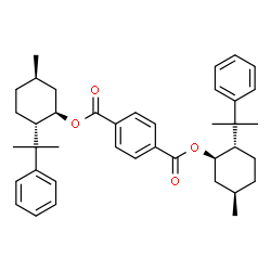 ChemSpider 2D Image | Bis[(1R,2S,5R)-5-methyl-2-(2-phenyl-2-propanyl)cyclohexyl] terephthalate | C40H50O4