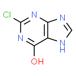 ChemSpider 2D Image | 2-chlorohypoxanthine | C5H3ClN4O