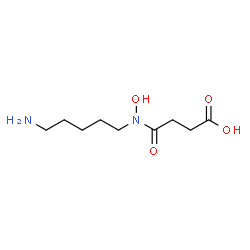 ChemSpider 2D Image | N-(3-carboxypropanoyl)-N-hydroxycadaverine | C9H18N2O4