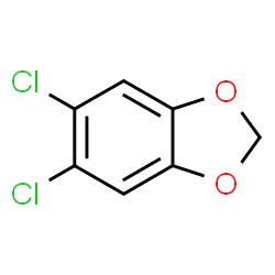 ChemSpider 2D Image | 5,6-Dichloro-1,3-benzodioxole | C7H4Cl2O2