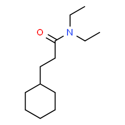 ChemSpider 2D Image | 3-Cyclohexyl-N,N-diethylpropanamide | C13H25NO