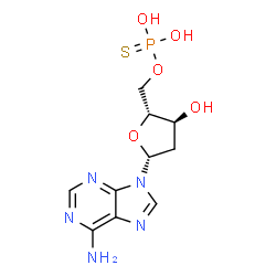 ChemSpider 2D Image | 2'-Deoxy-5'-O-thiophosphonoadenosine | C10H14N5O5PS