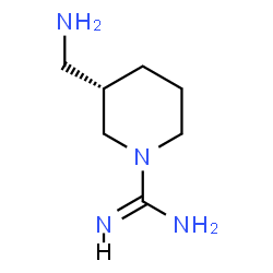 ChemSpider 2D Image | (3S)-3-(aminomethyl)piperidine-1-carboximidamide | C7H16N4