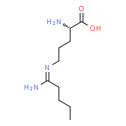 ChemSpider 2D Image | N~5~-[(1e)-Pentanimidoyl]-L-Ornithine | C10H21N3O2