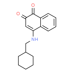ChemSpider 2D Image | 4-(Cyclohexylmethylamino)-1,2-naphthoquinone | C17H19NO2