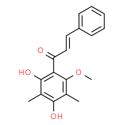 ChemSpider 2D Image | 2',4'-dihydroxy-6'-methoxy-3',5'-dimethylchalcone | C18H18O4