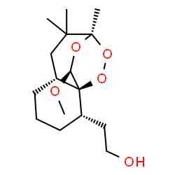 ChemSpider 2D Image | 2-[(1S,3R,5aR,9S,9aR)-1-methoxy-3,4,4-trimethyloctahydro-3,9a-epidioxy-2-benzoxepin-9(1H)-yl]ethanol | C16H28O5