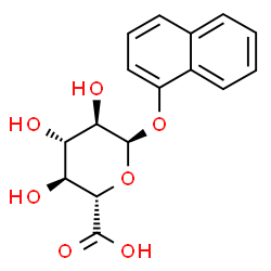 ChemSpider 2D Image | 1-Naphthyl alpha-D-glucopyranosiduronic acid | C16H16O7