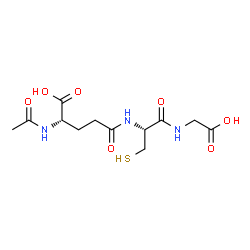 ChemSpider 2D Image | N-Acetyl-L-gamma-glutamyl-L-cysteinylglycine | C12H19N3O7S