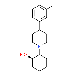 ChemSpider 2D Image | (1R)-2-[4-(3-Iodophenyl)-1-piperidinyl]cyclohexanol | C17H24INO