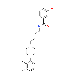 ChemSpider 2D Image | N-(4-(4-(2,3-dimethylphenyl)piperazin-1-yl)butyl)-3-methoxybenzamide | C24H33N3O2