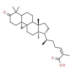 ChemSpider 2D Image | (5xi,8xi,9beta,24Z)-3-Oxo-9,19-cyclolanost-24-en-26-oic acid | C30H46O3