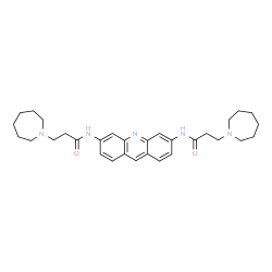 ChemSpider 2D Image | 3,6-Bis[3-(Azepan-1-Yl)propionamido]acridine | C31H41N5O2