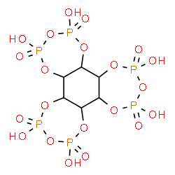 ChemSpider 2D Image | Hexahydrobis[1,3,5,2,4]trioxadiphosphepino[6,7-g:6',7'-i][1,3,5,2,4]benzotrioxadiphosphepine-2,4,7,9,12,14-hexol 2,4,7,9,12,14-hexaoxide | C6H12O21P6
