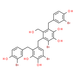 ChemSpider 2D Image | isorawsonol | C28H22Br4O7