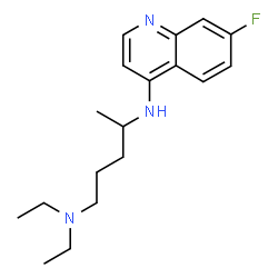 ChemSpider 2D Image | 1-N,1-N-diethyl-4-N-(7-fluoroquinolin-4-yl)pentane-1,4-diamine | C18H26FN3