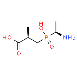 ChemSpider 2D Image | (2R)-3-{[(1S)-1-Aminoethyl](hydroxy)phosphoryl}-2-methylpropanoic acid | C6H14NO4P