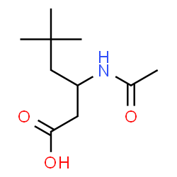 ChemSpider 2D Image | 3-Acetamido-5,5-dimethylhexanoic acid | C10H19NO3