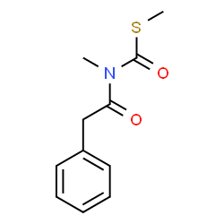 ChemSpider 2D Image | S-Methyl methyl(phenylacetyl)carbamothioate | C11H13NO2S