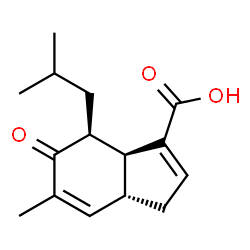 ChemSpider 2D Image | (3aS,4S,7aR)-4-Isobutyl-6-methyl-5-oxo-3a,4,5,7a-tetrahydro-1H-indene-3-carboxylic acid | C15H20O3