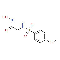 ChemSpider 2D Image | N-Hydroxy-N~2~-[(4-methoxyphenyl)sulfonyl]glycinamide | C9H12N2O5S