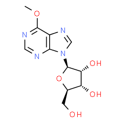 ChemSpider 2D Image | 6-O-methylinosine | C11H14N4O5
