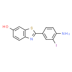ChemSpider 2D Image | 2-(4-Amino-3-iodophenyl)-1,3-benzothiazol-6-ol | C13H9IN2OS