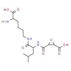ChemSpider 2D Image | N~6~-{N-[(3-Carboxy-2-oxiranyl)carbonyl]leucyl}lysine | C16H27N3O7