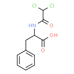 ChemSpider 2D Image | N-(Dichloroacetyl)phenylalanine | C11H11Cl2NO3