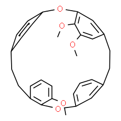 ChemSpider 2D Image | 4,5,17-Trimethoxy-2,15-dioxapentacyclo[22.2.2.1~3,7~.1~10,14~.0~16,21~]triaconta-1(26),3(30),4,6,10(29),11,13,16,18,20,24,27-dodecaene | C31H30O5