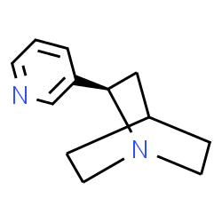 ChemSpider 2D Image | (2R)-2-(3-Pyridinyl)quinuclidine | C12H16N2