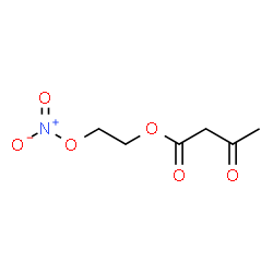 ChemSpider 2D Image | 2-(Nitrooxy)ethyl 3-oxobutanoate | C6H9NO6