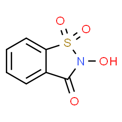 ChemSpider 2D Image | 2-Hydroxy-1,2-benzothiazol-3(2H)-one 1,1-dioxide | C7H5NO4S