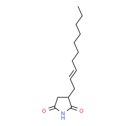 ChemSpider 2D Image | 3-[(2E)-2-Decen-1-yl]-2,5-pyrrolidinedione | C14H23NO2
