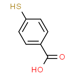 ChemSpider 2D Image | 4-Mercaptobenzoic acid | C7H6O2S