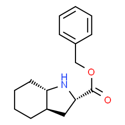 ChemSpider 2D Image | Benzyl (2S,3aR,7aS)-octahydro-1H-indole-2-carboxylate | C16H21NO2