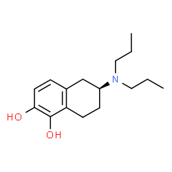 ChemSpider 2D Image | (6S)-6-(Dipropylamino)-5,6,7,8-tetrahydro-1,2-naphthalenediol | C16H25NO2