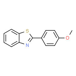 ChemSpider 2D Image | 2-(4-Methoxyphenyl)benzothiazole | C14H11NOS