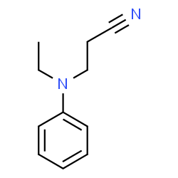 ChemSpider 2D Image | N-(2-Cyanoethyl)-N-ethylaniline | C11H14N2