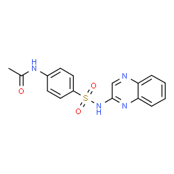 ChemSpider 2D Image | N4-ACETYLSULFAQUINOXALINE | C16H14N4O3S