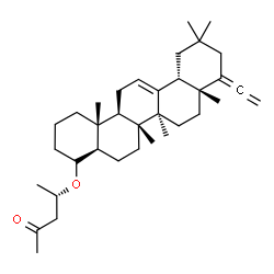 ChemSpider 2D Image | (4S)-4-{[(4aR,6aR,6bS,8aR,12aR,14aR,14bR)-9-Ethenylidene-6a,6b,8a,11,11,14b-hexamethyl-1,2,3,4,4a,5,6,6a,6b,7,8,8a,9,10,11,12,12a,14,14a,14b-icosahydro-4-picenyl]oxy}-2-pentanone | C35H54O2